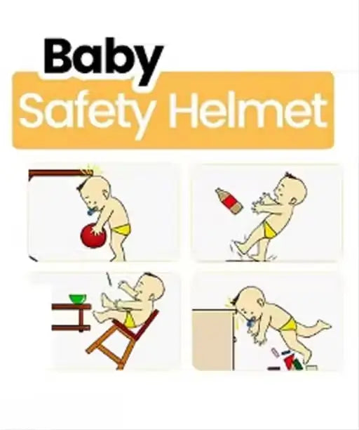 Baby Head Safety Helmet for Crawling & Walking Babies – Soft Head Guard
