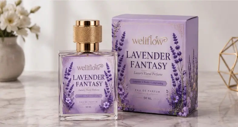 WeliFlow Lavender Fantasy Eau De Parfum – 50ml Premium Floral Long Lasting Perfume for Women