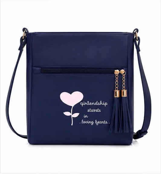 Women's Printed PU Leather Sling Bag | Stylish Crossbody Shoulder Bag for Daily Use