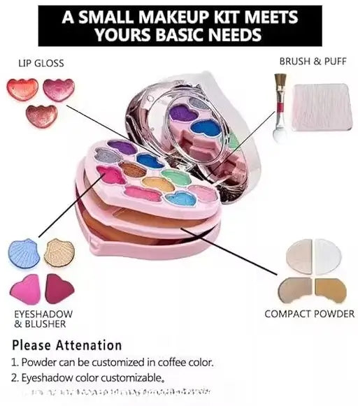 Mini Makeup Kit | Compact Cosmetic Kit for Daily Use | Shade 15 Fair | White Tea Flavour