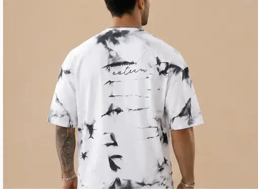 Men's Printed Cotton Blend T-Shirt – Stylish Half Sleeve Round Neck Casual T-Shirt for Daily Wear