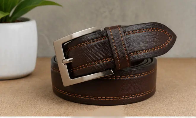 Men’s 5-Piece Combo Gift Set – Belts with Wallet, Wired Earphones, Digital Watch & Men’s Hand Bag