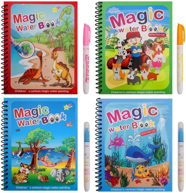 Magic Water Coloring Book (Pack of 3) – Kids Educational Toy