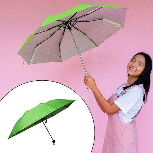 3 Fold Solid Portable Outdoor Umbrella with attractive Umbrella Case