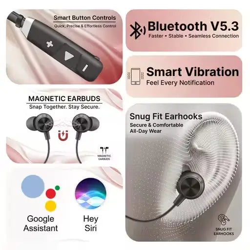 Premium Bluetooth Neckband – Wireless Earphones