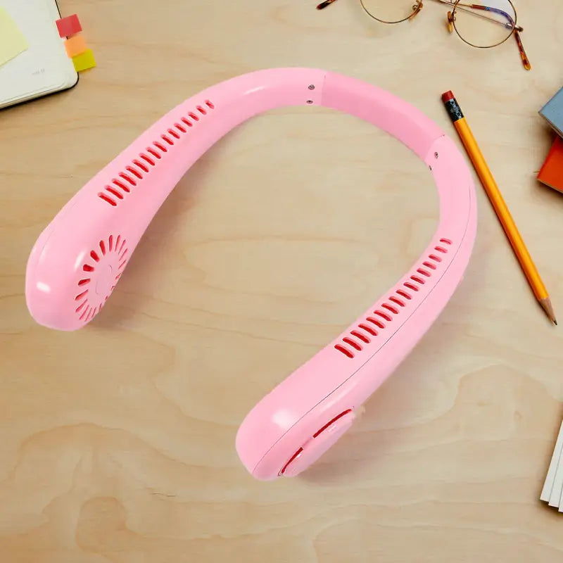 Portable Neck Fan – Hands Free Bladeless USB Rechargeable 360° Cooling Wearable Neck Fan