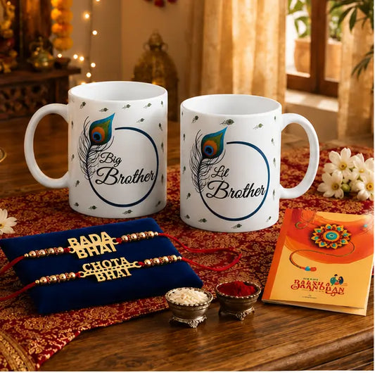 Gift Arcadia Rakhi Gift Combo – Rakhi with Coffee Mug Set for Brother, Sister, Bhaiya & Bhabhi